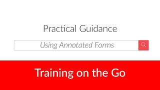 Using Annotated Forms