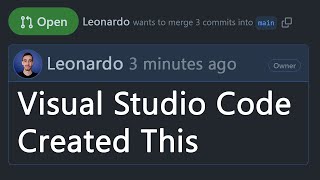 Create a Pull Request from Visual Studio Code [1/3]