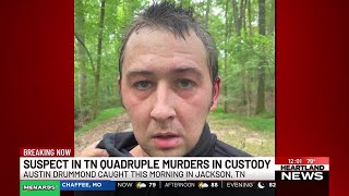 Quadruple murder suspect captured in Jackson, Tenn.