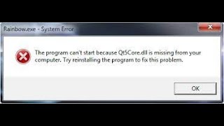 Qt5Core dll Was Not Found  Qt5Core dll Is Missing Error Windows 11 10 8 7  2022