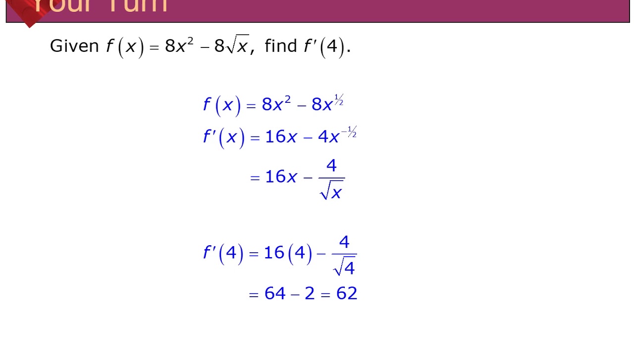 Business Calculus - Sections 2.3 To 2.5 - YouTube