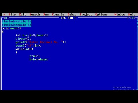 C Program To Convert Decimal To Binary | Learn Coding - YouTube