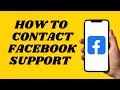 How To Contact Facebook Support | Access Facebook Help Center 2024