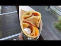 japanese street food ice cream strawberry crepe