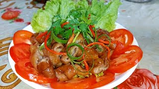 Cách làm lòng heo khìa nước dừa ngon đậm vị, cực bắt cơm | Cao Food