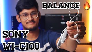 SONY WI-C100 || Unboxing \u0026 Review || Badiya Sound Lekin ? 🫤