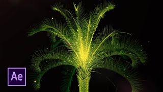 After Effects Tutorial.Trapcode FORM & PARTICLES OBJ Tutorial. Motion Graphic PALM