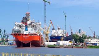 Hanne Knutsen tanker being repaired in Gdansk on 19th July 2017