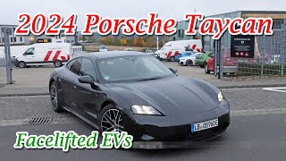 2024 Porsche Taycan And Taycan Sport Facelifted EVs -  First Look