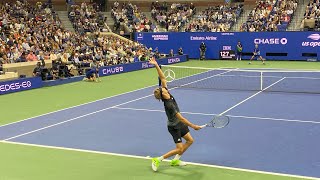 Alexander Zverev vs Novak Djokovic | Best point of the match Arthur Ashe Staduim Us Open 2021 Semis