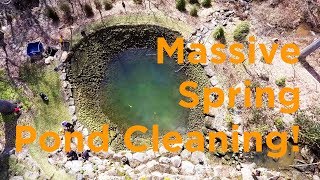 Spring Pond Cleaning! Massive Pond Cleaning 2018