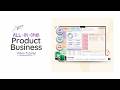 All-in-One Product Business Template | Complete Management System Tutorial