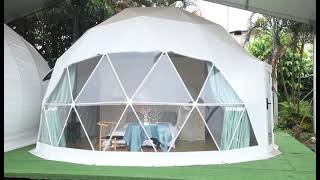 Outdoor Geodesic Dome Tent In The Wildness For Camping