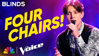15-Year-Old Ryley Tate Wilson Stuns Coaches with "Dancing On My Own" | The Voice Blind Auditions