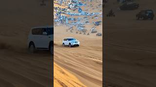 Nissan patrol desert safari view ' drifting in desert #fypシ #qatar #dubai #saudiarabia #foryou