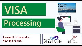Visa Process System vb.net project with SQL server database | How to make project | VB190 #highblix