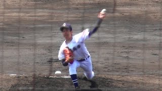 諸見里俊 投手（沖尚）　第63回沖縄県高等学校野球春季大会 準決勝　沖縄尚学vs糸満　H28.4.1　北谷球場