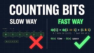 Counting Bits Explained | Dynamic Programming Visual Walkthrough | Python O(n)