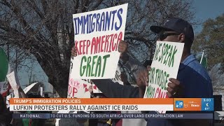 East Texans rally against ICE raids across the state