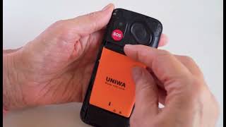 Video Tutorial (First Use) UNIWA (4G) Big Button SOS GSM Unlocked Cell Phone For Seniors