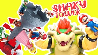 The Super Mario Bros Movie Shaky Tower Game! Escape from Bowser