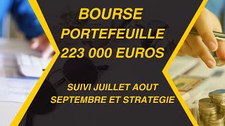 SUIVI PEA CTO BOURSE 223 000 EUROS !