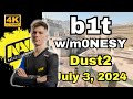 b1t w/m0NESY (Dust2) | FACEIT Ranked | July 3, 2024 #cs2 #pov