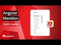 Angular Mention: The Ultimate Feature Walkthrough