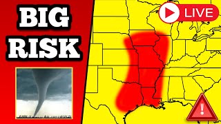 🔴 BREAKING Tornado Warning Coverage - Tornadoes - With Live Storm Chaser