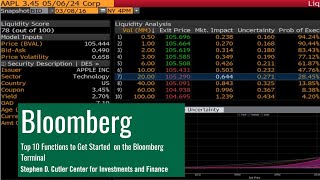Top 10 Functions to Get Started with the Bloomberg Terminal