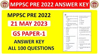 MPPSC Prelims Paper Analysis 2022 | MPPSC Answer Key 2023 | MPPSC Pre 2022 Answer Key | MPPSC Pre