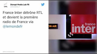 France Inter devient la première radio de France, devant RTL