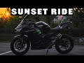 Kawasaki Ninja 400 Sunset Ride | motovlog