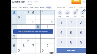 Daily Sudoku Challenge: Watch Me Solve Today’s Extreme Level Puzzle! July 4th, 2024