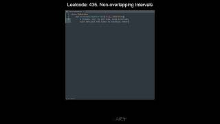 Leetcode 435. Non-overlapping Intervals in Python | Python Leetcode | Python Coding Tutorial | ASMR