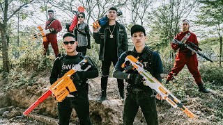 Nerf Guns War : Battle with the boss to protect the S.W.A.T team using nerf guns to fight crime