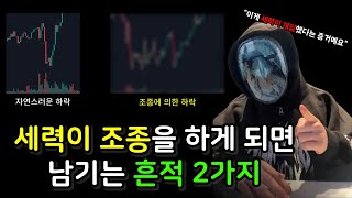 세력이 개입하면 차트에 '이런' 흔적을 남깁니다.