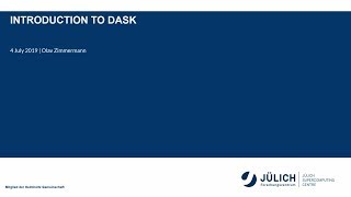 High-Performance Computing with Python: Introduction to Dask