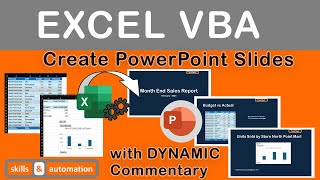 Excel VBA | Create a PowerPoint Slide Deck With Dynamic Commentary | USEFUL for Corporate Reporting