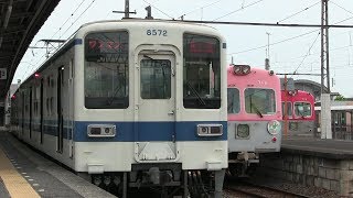 東武桐生線　赤城駅　東武８０００系