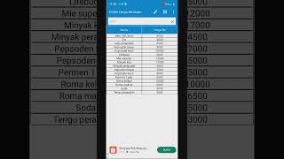 tutorial cara menulis daftar harga sembako,di aplikasi cocok buat yang usaha,#pebisniskuliner #