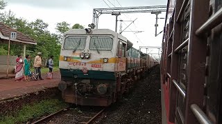 10106 Sawantwadi Diva Passenger Arriving Sawarda For It's Scheduled Halt