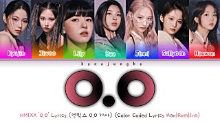 NMIXX 'O.O' Lyrics (엔믹스 O.O 가사) (Color Coded Lyrics Han|Rom|Ina)