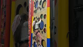 wall climbing by harshini| yekku tholi mettu |Narasimha|rajinikanth