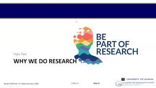 Session 1_Defining Research and Types of Research