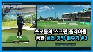 [골프레슨] 프로들의 스크린 플레이를 통한 실전 공략 배우기 #3