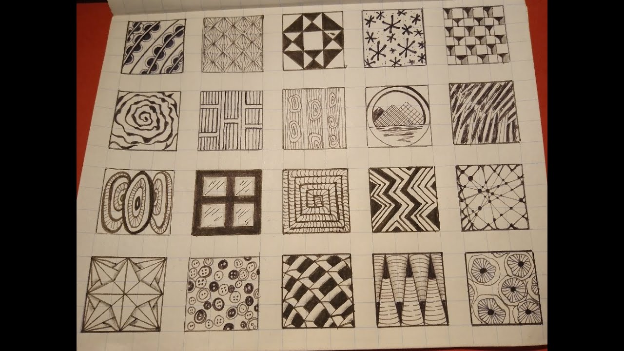 1001 Easy Tangle Patterns 214 Youtube