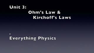 Lab 3: Ohm's and Kirchoff's Laws. Virtual Simulation Lab