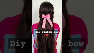 Diy ribbon bow clip #diy #shorts #craft #ribbon #clip #ribbon #hairstyle #hair