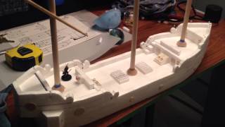 Polystyrene Foam Ship Build